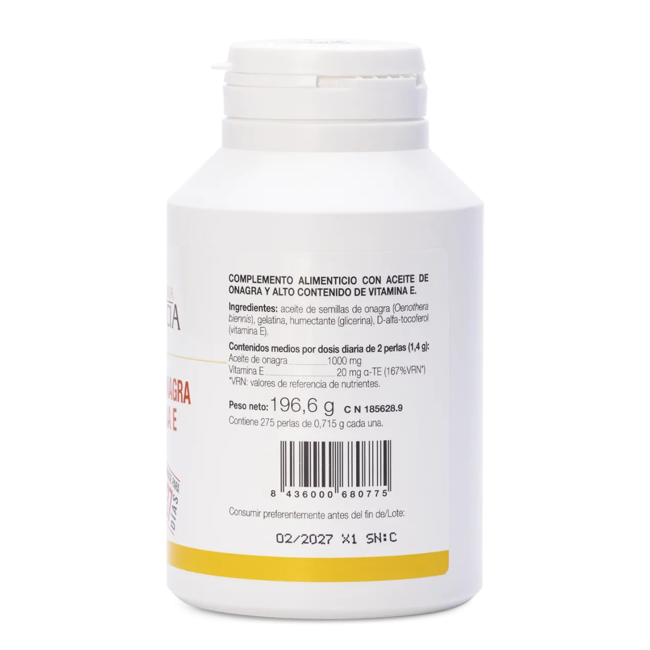 Aceite de Onagra y Vitamina E Perlas