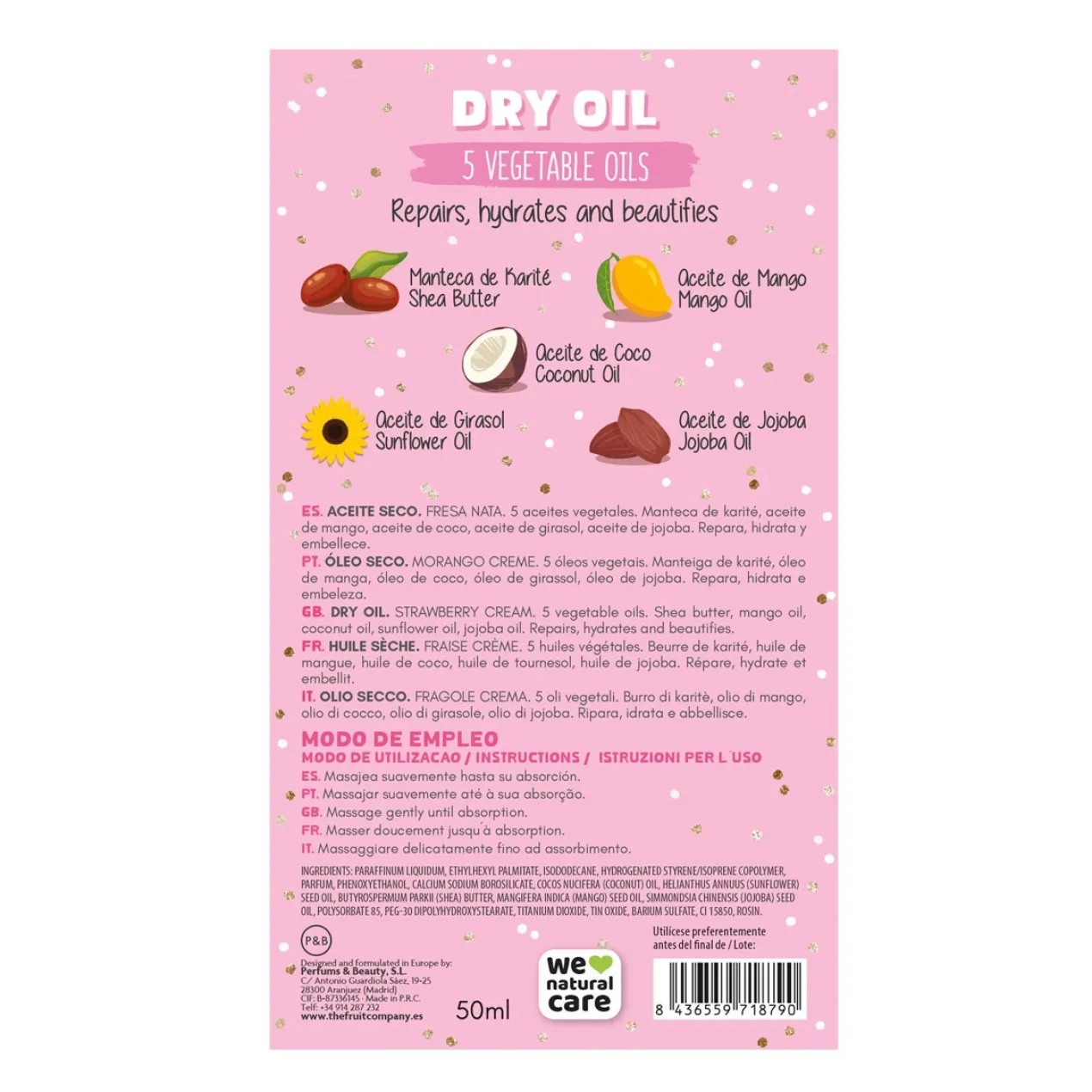 Aceite Seco Fresa Nata