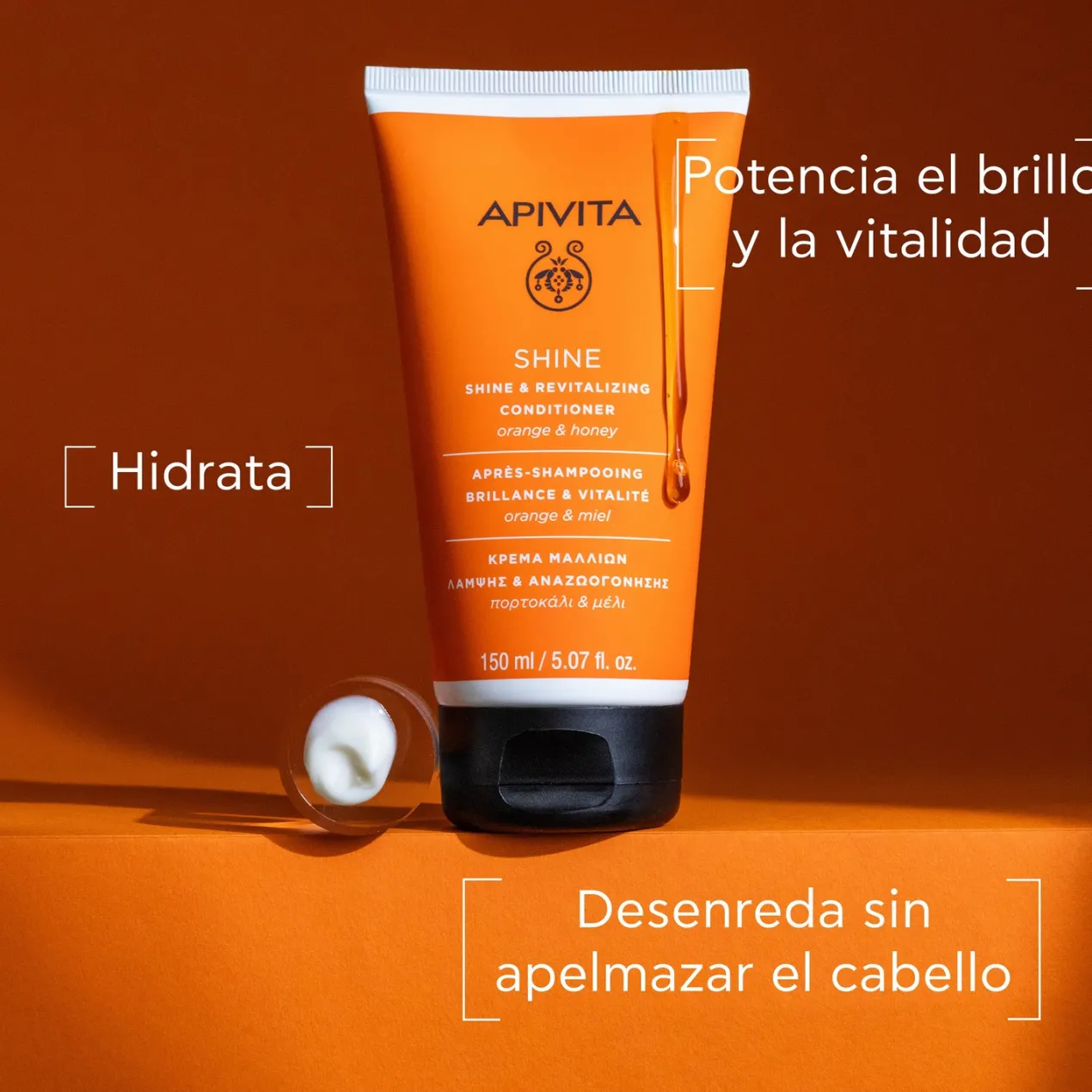 Acondicionador Brillo y Vitalidad de Naranja y Miel