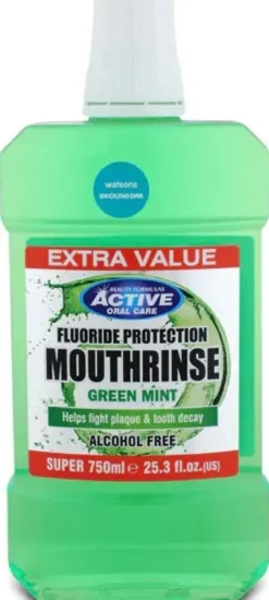 Active Oral Care Enjuague Bucal con Menta Verde
