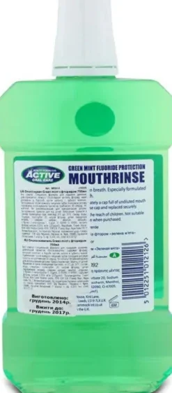 Active Oral Care Enjuague Bucal con Menta Verde