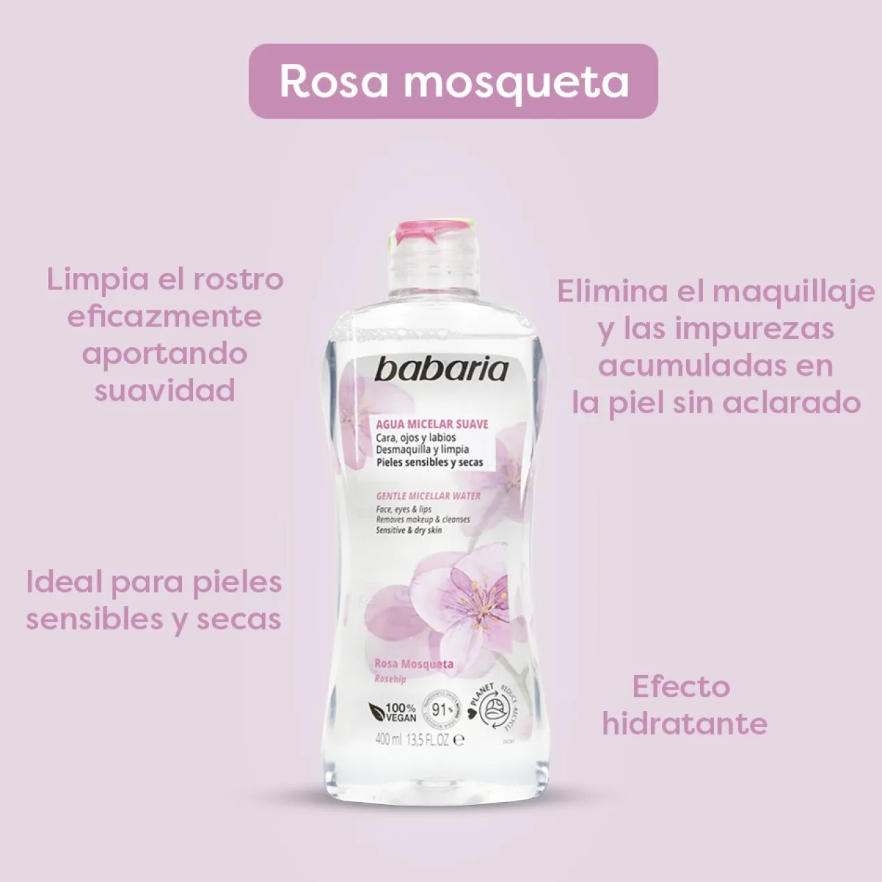 Agua Micelar Desmaquillante