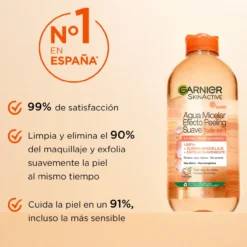 Agua Micelar Efecto Peeling Suave Todo en 1