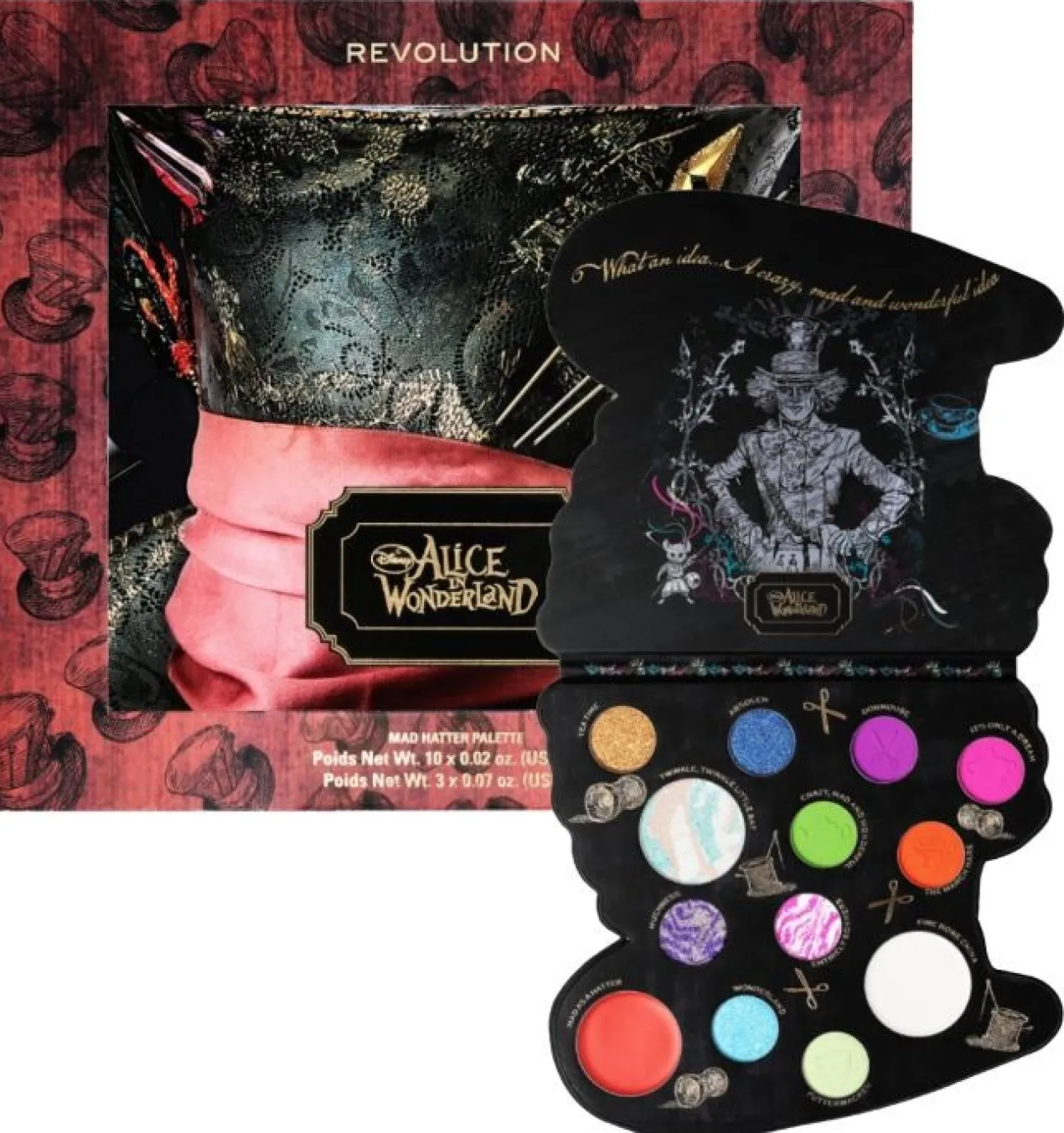 Alice in Wonderland Paleta de rostro Mad Hatter