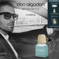 Ambientador Coche Sándalo y Ámbar Hombre