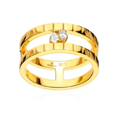 Anillo Alenha Plata de Ley / Recubrimiento oro 18K