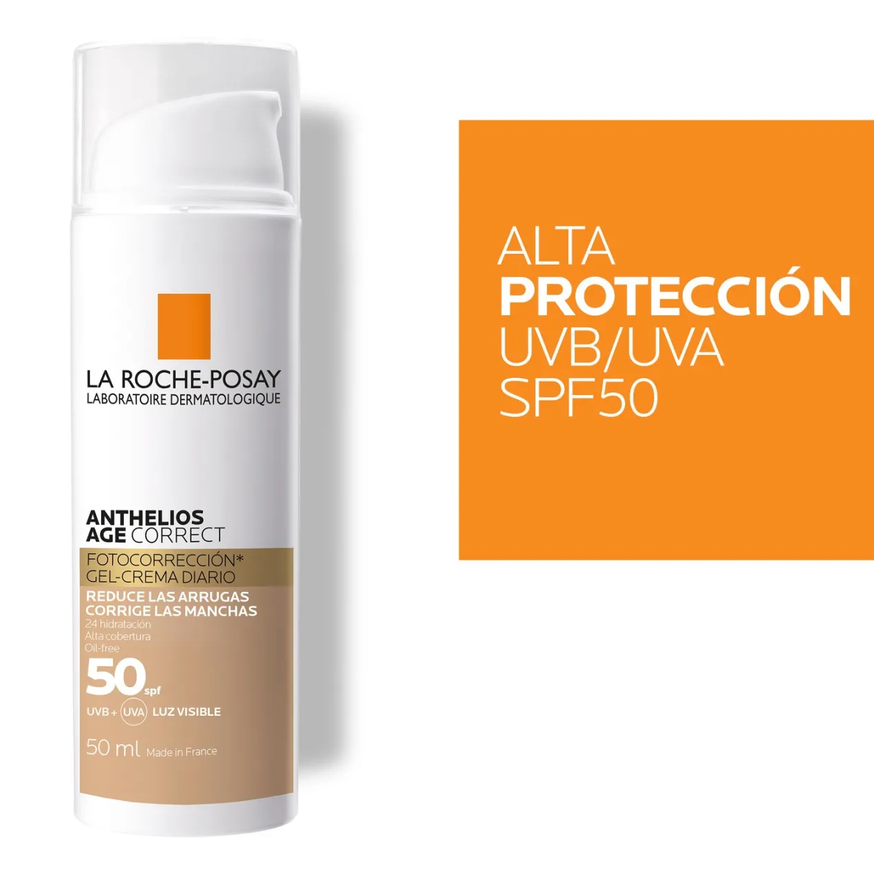 Anthelios Age-Correct Gel Crema Fotoprotección con Color