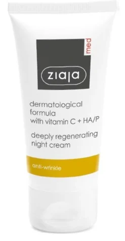 Antiarrugas crema de noche regeneradora con vitamina C y HA/P