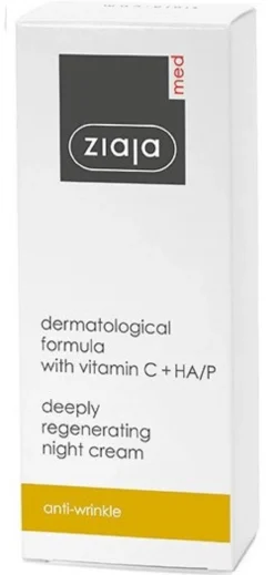 Antiarrugas crema de noche regeneradora con vitamina C y HA/P