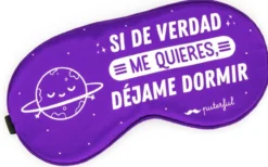 Antifaz Dormir Satén Morado Déjame Dormir