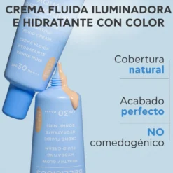 Aqua Beelicious Healthy Glow Crema Fluida Iluminadora Hidratante SPF30 con Color