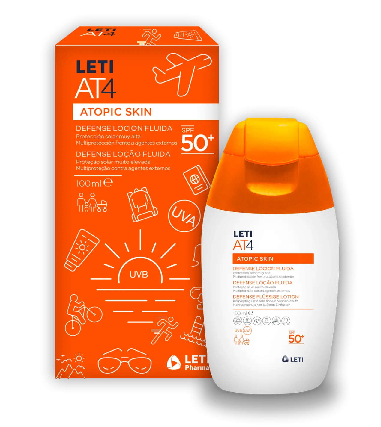 AT4 Sun Loción Fluida SPF50+