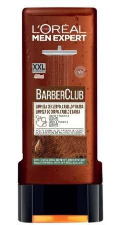 Barber Club Gel de Ducha para Barba, Cuerpo y Cabello