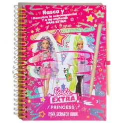 Barbie™ / Princess Magic Pink Scratch Book Cuaderno