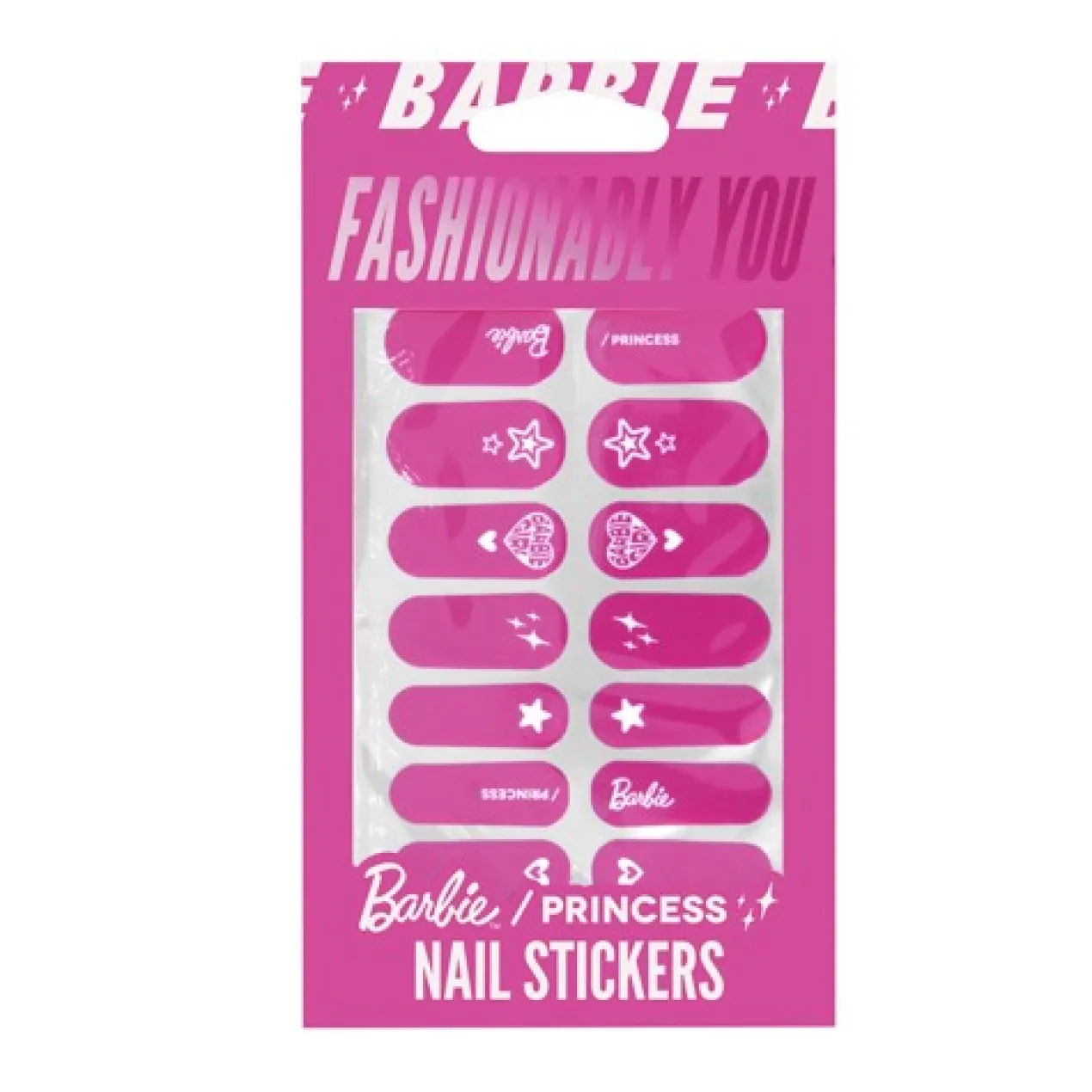 Barbie™/Princess Stickers Magenta Para Uñas