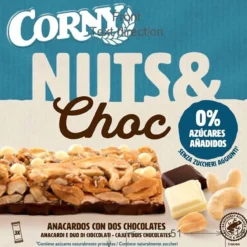 Barritas Nuts & Choc de Anacardos con 2 Chocolates