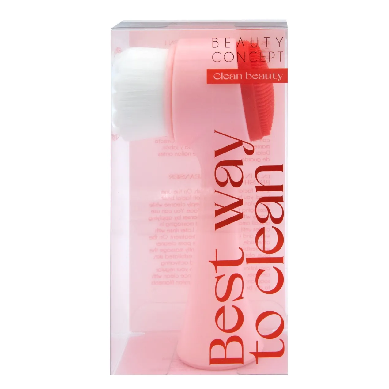 Beauty Concept Cepillo Facial 2 en 1 Rosa