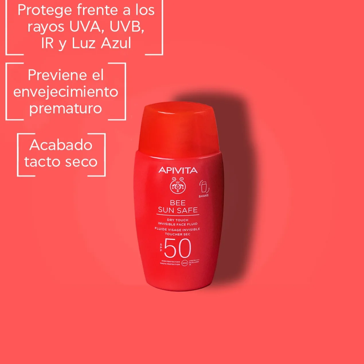 Bee Sun Safe Fluido Facial Invisible Toque Seco SPF50