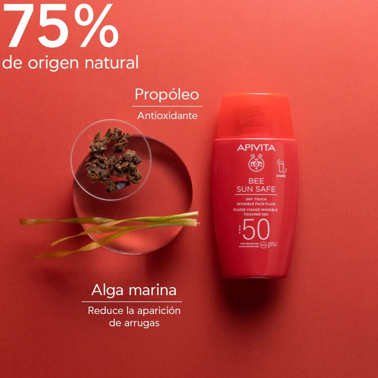 Bee Sun Safe Fluido Facial Invisible Toque Seco SPF50