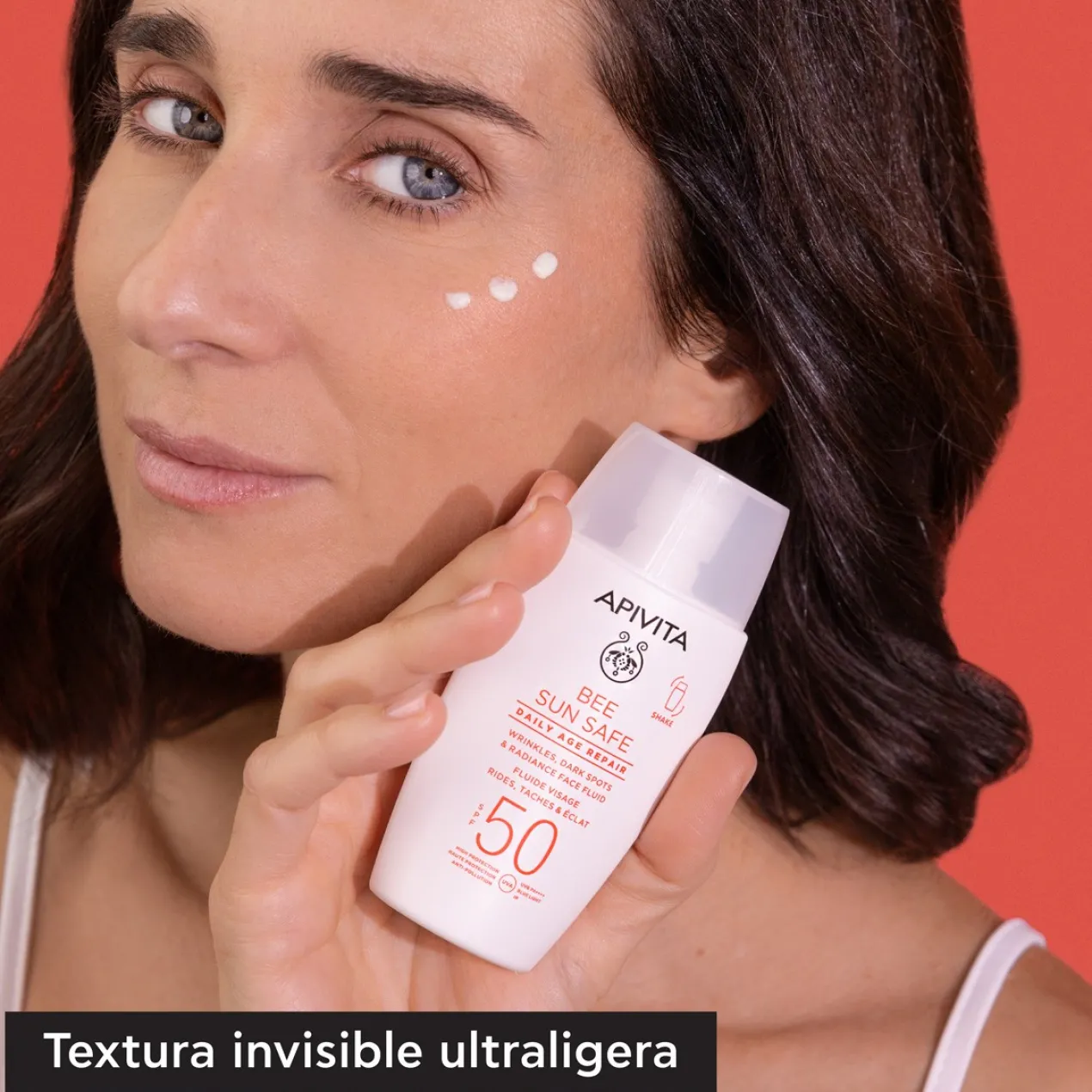 Bee Sun Safe Fluido Facial Reparación Antiedad SPF50