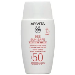 Bee Sun Safe Fluido Facial Reparación Antiedad SPF50