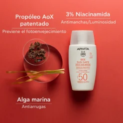 Bee Sun Safe Fluido Facial Reparación Antiedad SPF50