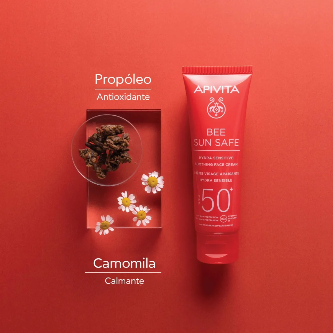 Bee Sun Safe Hydra Sensitive Crema Facial Calmante SPF50+
