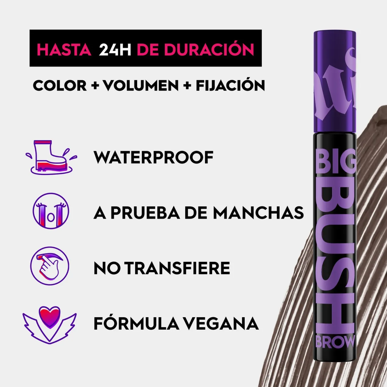 Big Bush Brow Gel Voluminizador de Cejas con Color