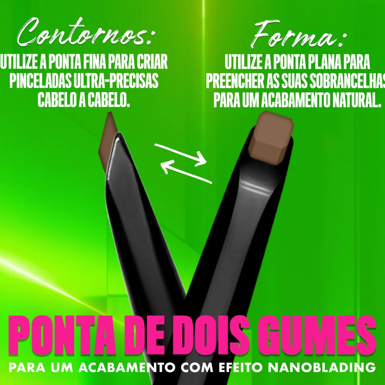 Blade & Shade Lápiz de cejas de doble punta