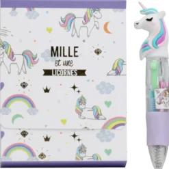 Bloc de Notas con Bolígrafo Unicornio