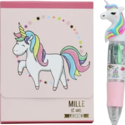 Bloc de Notas con Bolígrafo Unicornio