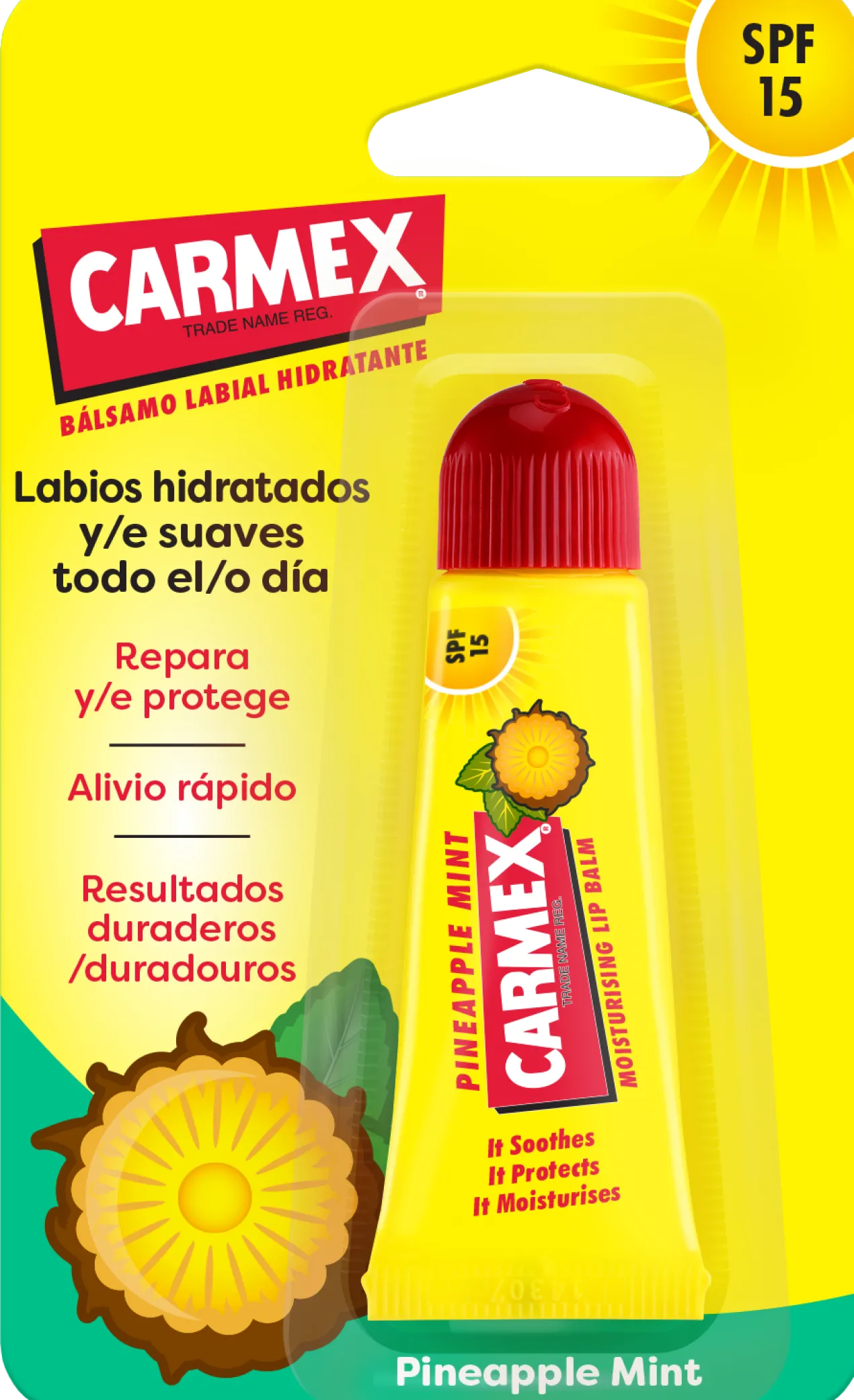 Bálsamo Labial Piña y Menta SPF15