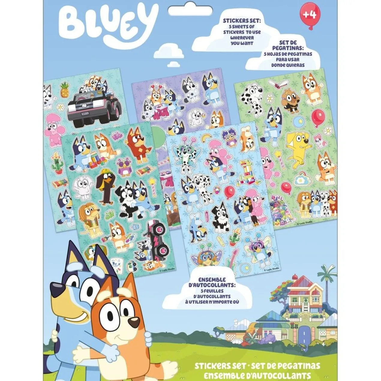 Bluey Set de Pegatinas