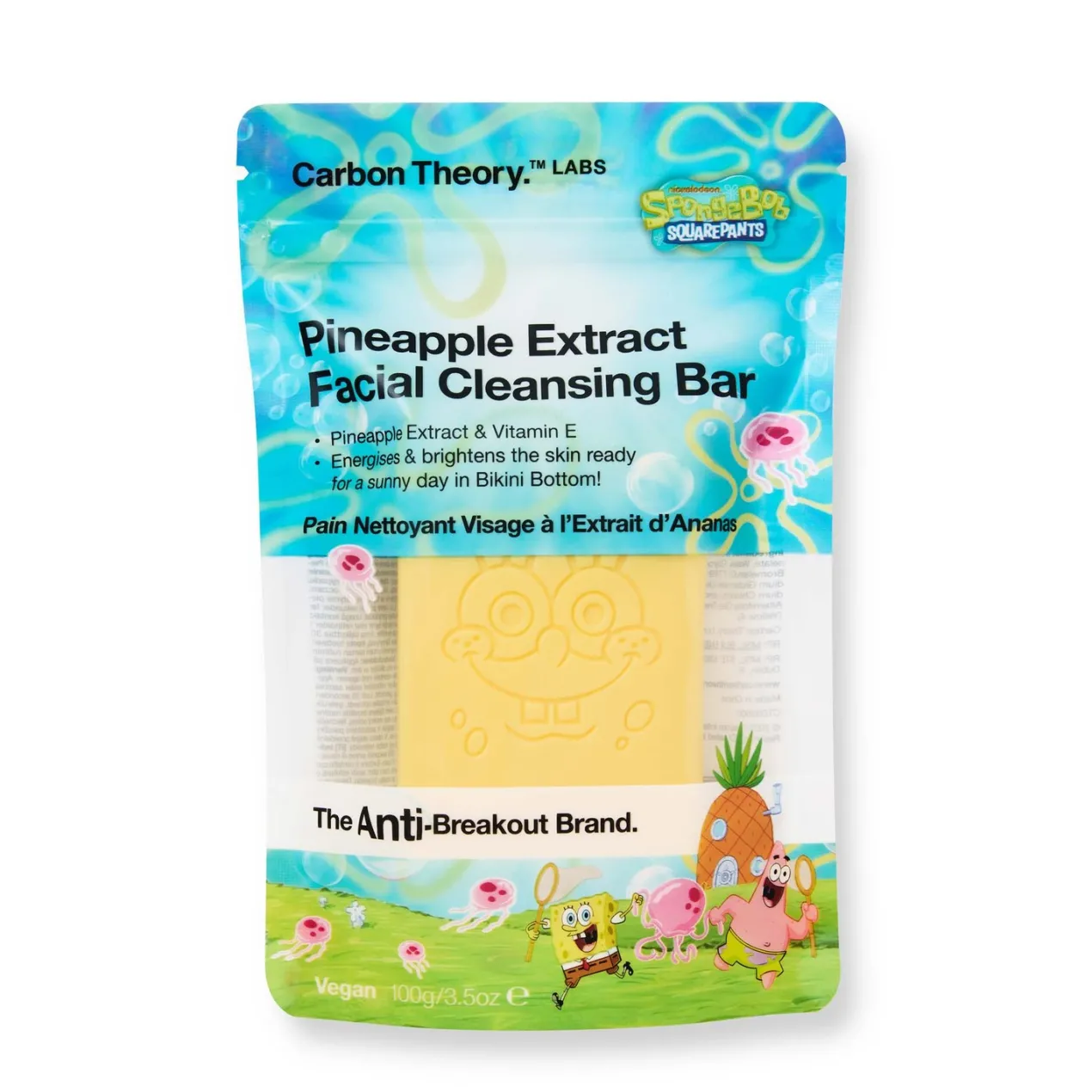 Bob Esponja Enzimas de Piña Cleansing Bar Jabón Facial