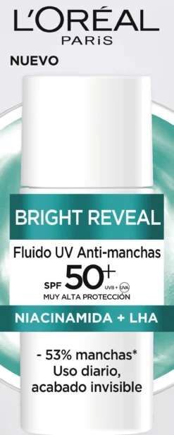 Bright Reveal Fluido Hidratante Anti-Manchas con Niacinamida SPF 50+