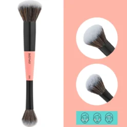 Brocha Doble Para Colorete Crema E Iluminador Duo Twist DT4