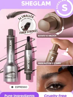 Brow-Fection Angled Brush & Dip Maquillaje Líquido de Cejas