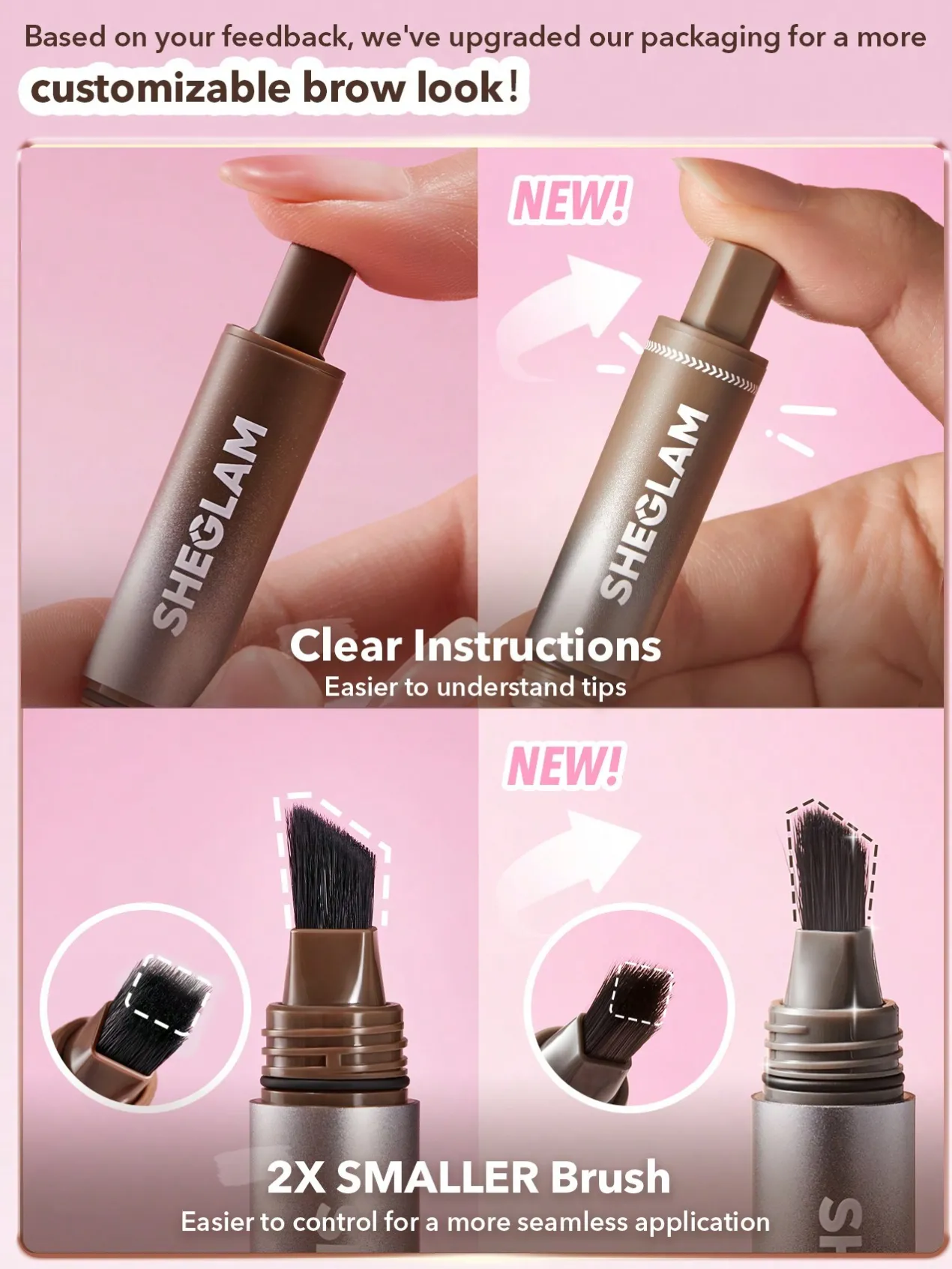 Brow-Fection Angled Brush & Dip Maquillaje Líquido de Cejas