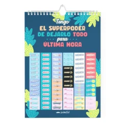 Calendario de Pared 2025 No me da la vida