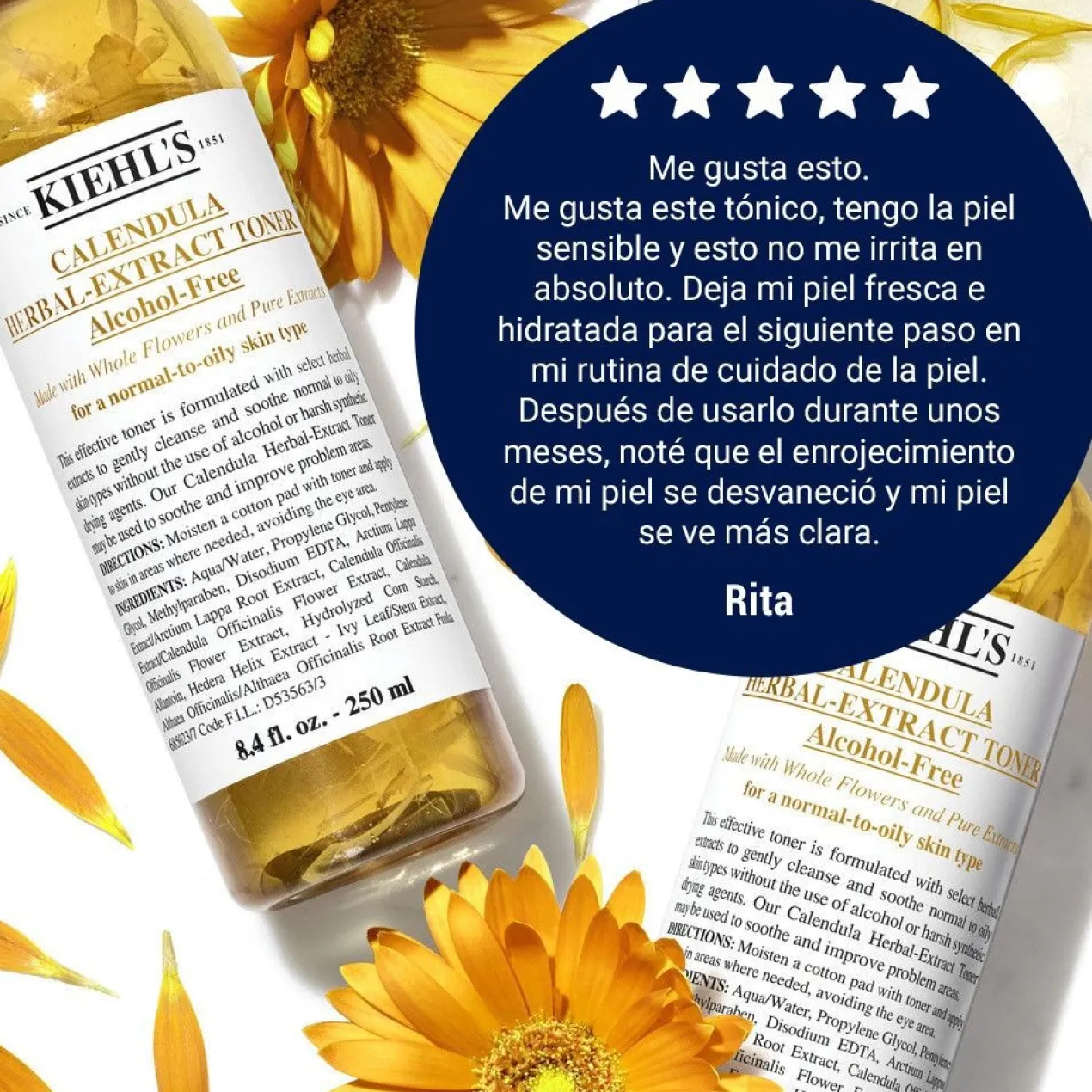 Calendula Herbal Extract Alcohol-Free Tónico de Caléndula