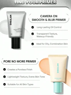 Camera On Smooth & Blur Primer