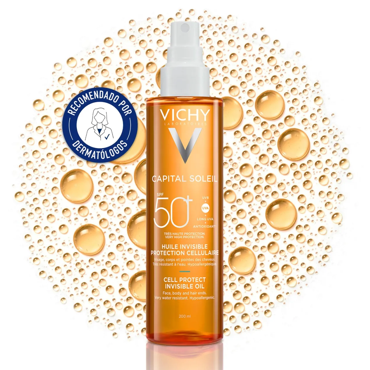 Capital Soleil Aceite Invisible Protector Solar SPF 50+