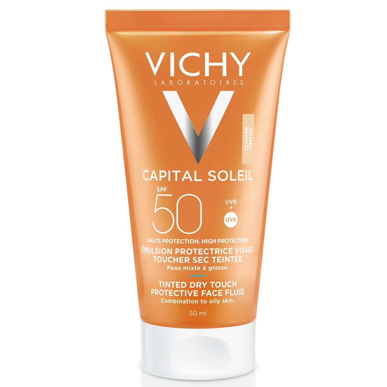 Capital Soleil Fluido Protector con Color Tacto Seco SPF50