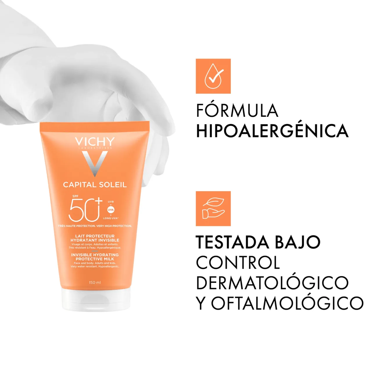 Capital Soleil Leche Hidratante Invisible SPF50+