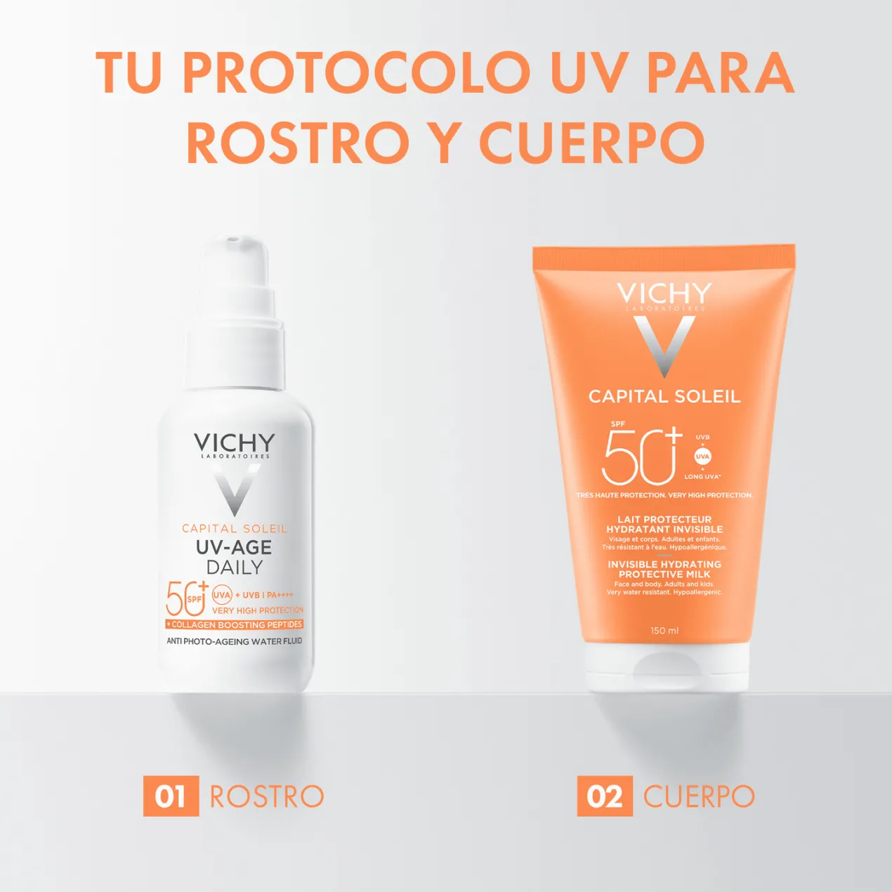Capital Soleil Leche Hidratante Invisible SPF50+