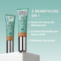 CC+ Natural Matte SPF 40 Base de Maquillaje Matificante Control de Brillo