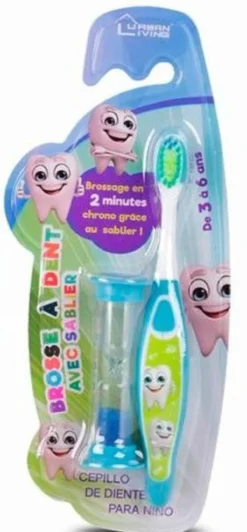 Cepillo de Dientes Infantil + Reloj de Arena