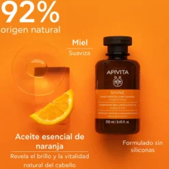 Champú Brillo y Vitalidad Naranja y Miel