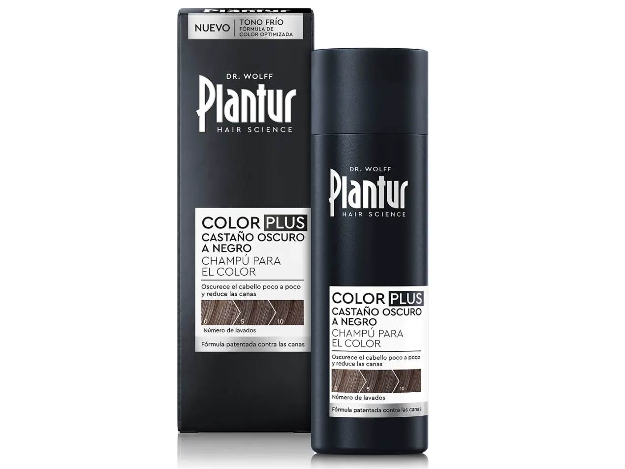 Champú Color Plus Castaño Oscuro a Negro