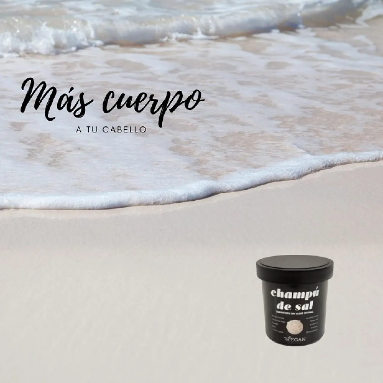 Champú de Sal con Algas Marinas Cabello Graso